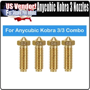 Kobra 3 Brass Nozzles For Anycubic Kobra 3 Hotend, Kobra 3 Combo Nozzle - Zdjęcie 1 z 4