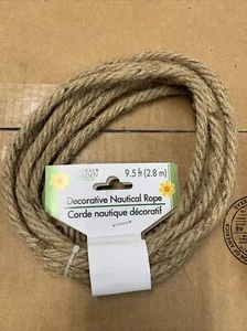 Floral Garden Decorative Nautical Rope 9.5ft Rustic Craft Rope - Picture 1 of 3