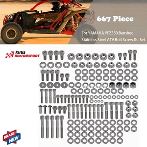 ✅659 Piece For ATV YAMAHA YFZ350 Banshee Stainless Steel Bolt Screw Kit Set - Picture 1 of 2