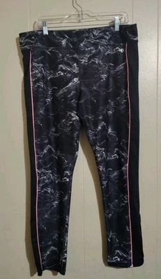 Pantalones Xersion para mujer 3XL negro/blanco mármol ropa deportiva yoga leggings conducción rápida Foto 1 de 2
