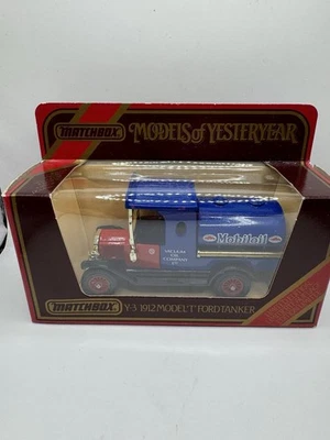 Matchbox 1984 Modelos de Antaño T Ford Tanker Mobil OIL Y3 1912 Diecast Foto 1 de 3