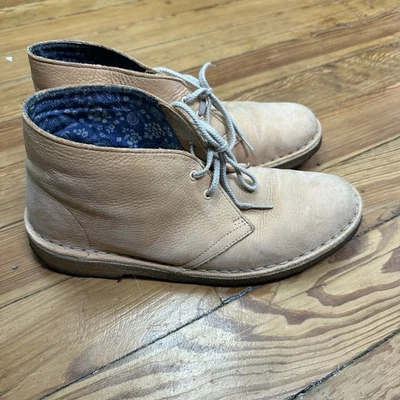 Clarks Originals Desert Womens Size 9 Peach Boots Outdoor Leather Boots Chukka - Image 1 of 4