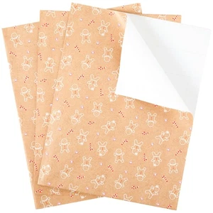 The Gift Wrap Company Gingerbread Wrapping Paper, 30x23 in, 3 Sheets - Picture 1 of 1