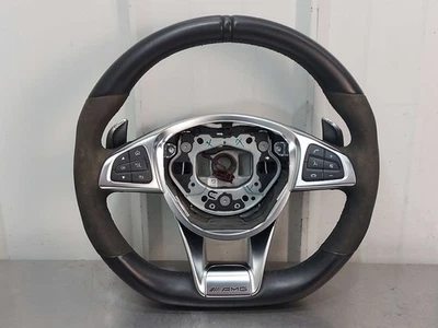 18-19 MERCEDES AMG GT C C190 4.0L VOLANTE CUERO ALCANTARA NEGRO Foto 1 de 4