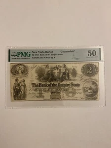 Bank Of The Empire State New York Burton $2 1851 Counterfeit - Picture 1 of 2