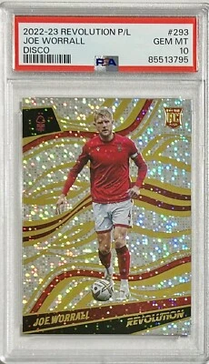 2022 Panini Revolution Premier League Joe Worrall Disco Rookie RC #293 PSA 10 - Image 1 of 4