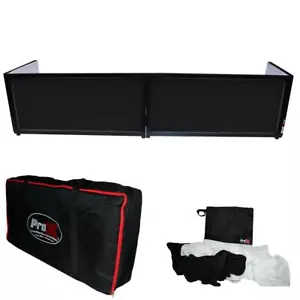 ProX XF-TTFB 6ft Table Top DJ Facade w/ Black Trim + Black & White Scrim idjnow - Picture 1 of 12