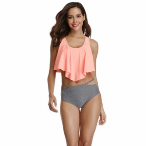 Women's Bikini Swimsuit Set High Waist Two Piece Bathing Suit Beach Swimwear - Picture 1 of 48
