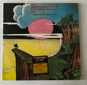 HAWKWIND-WARRIOR ON THE EDGE OF TIME-WHITE LABEL PROMO-VINYL LP- DJ COPY - Picture 1 of 6