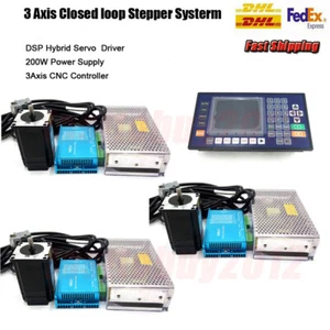 3Axis 428Oz-in Closed loop Stepper Motor Nema23 3.6NM Servo Drive F/ CNC Milling - Bild 1 von 8