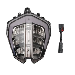 Front Headlight Grille Headlamp Led Protector Plastic Smoke For 390 2018-2019 AB - Picture 1 of 12