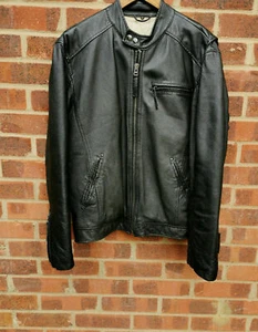 Vintage Angelo Litrico Urban District section Biker style leather jacket size M - Picture 1 of 10