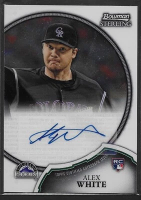 2011 Bowman Sterling Rookie Autographs #18 Alex White Auto RC - Image 1 of 2