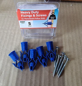 Plasplugs Heavy Duty Plugs & Screws Tools Plasterboard Hollow Walls Fixings 9453 - Picture 1 of 4