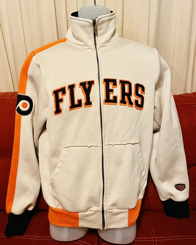 Philadelphia Flyers Old Time Hockey Full Zip Jacket causeway Collection Small Cover