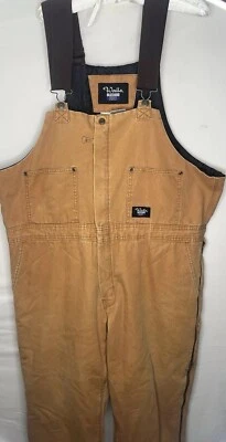 Walls Blizzard Pruf Overalls Coveralls XL Short 42-44 Khaki Insulated Pants - Image 1 of 4