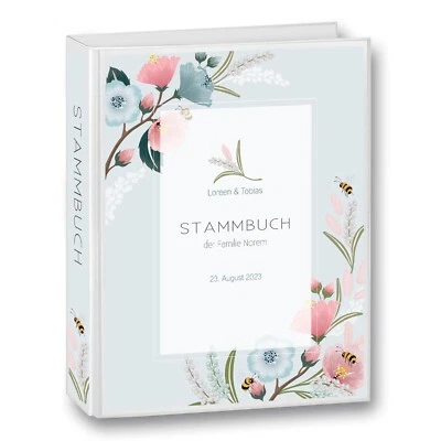 Stammbuch der Familie personalisiert Stammbuchmappe Norem A5 A4 Stammbücher Buch - Bild 1 von 4