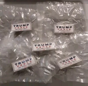 Lot Of 5 Trump Pence 2020 Official Campaign Lapel Pin - Made in USA Vote Metal - Picture 1 of 3