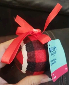 Merry Makings Dog Toy Christmas TENNIS BALL Ornament - Picture 1 of 2
