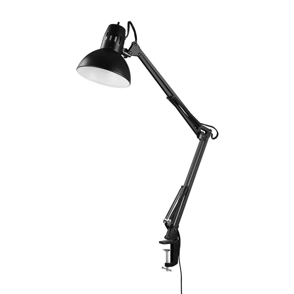 Globe Electric 12641 Architect 32" Swing-Arm Clamp-On Lamp, Black Architect, Fin - Image 1 of 4