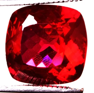 26.3 Cts. Natural Mozambique Red Ruby Cushion Shape Certified Gemstone - Picture 1 of 4