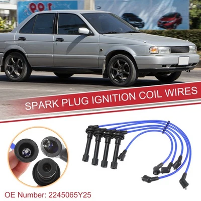 5pcs Spark Plug Wire Ignition Coil Cable No.2245065Y25 for Nissan Sentra 91-94 - Image 1 of 4