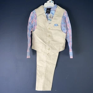 NWT Nautica Boys' 4-Piece Set with Dress Shirt Bow Vest Pants Size 5 - Picture 1 of 12