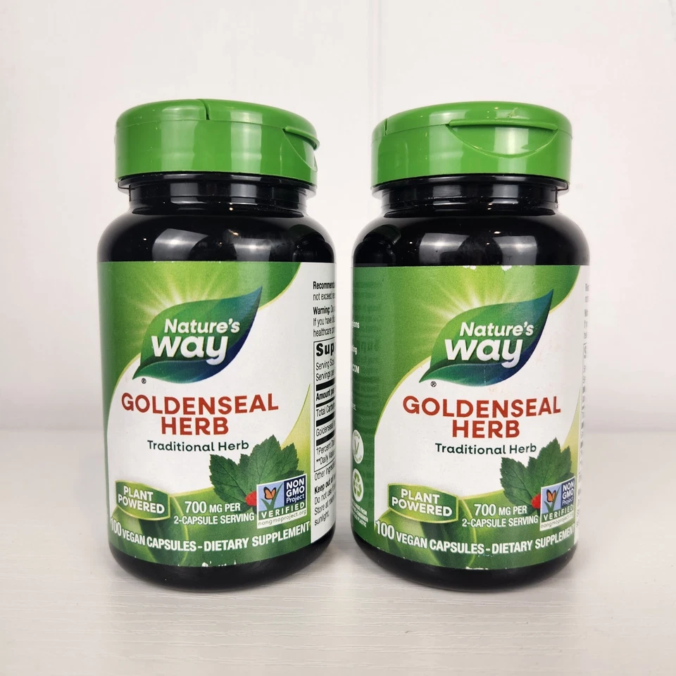"Nature's Way Goldenseal Herb Capsules, 400 mg, 100-Count"