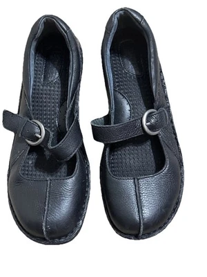 Born Black Leather Mary Jane Shoes Size 7.5 - Image 1 of 4