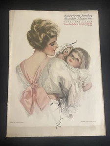American Sunday Monthly Feb 8 1914 - Harrison Fisher Mutter & Kind Brief - Bild 1 von 4