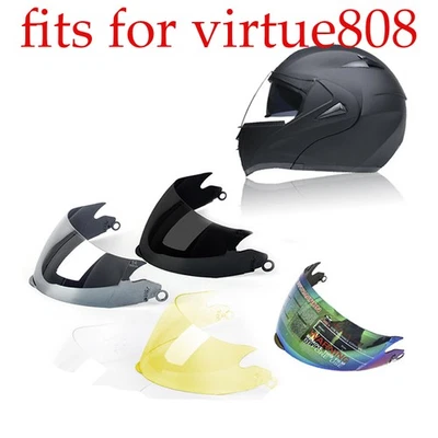 Replaced Motorcycle Full Face Helmet Visor Shield Lens Fits For Helmet Virtue808 - Image 1 of 4