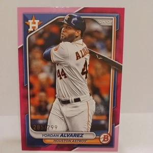 2024 Bowman Fuchsia Border /299 Yordan Alvarez #53 - Picture 1 of 2