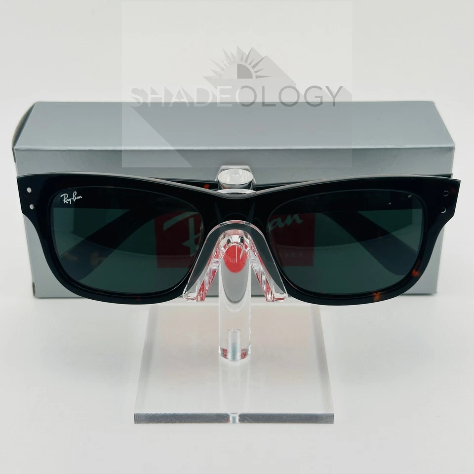 Gafas de sol Ray-Ban Mr Burbank RB2283 902/31 55-20 Havana G-15 lentes de cristal verde Foto 1 de 4