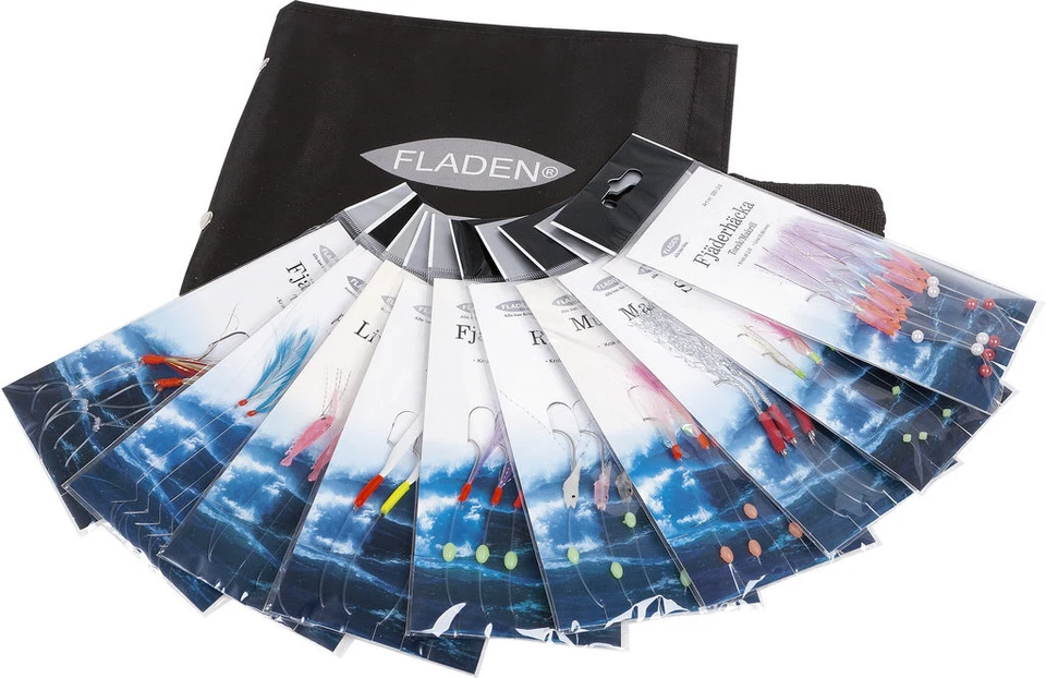 FLADEN Vorfachtasche mit 10 x Meeresvorfach Rig Set inkl Tasche Meeres System - Bild 1 von 1