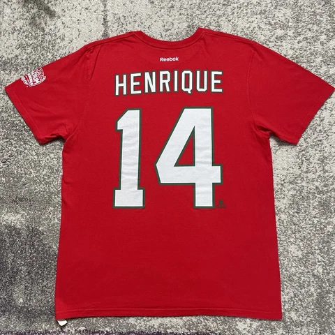 Reebok NHL New Jersey Devils Adam Henrique Hockey Shirt Mens Large Cover