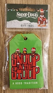 Snoop Dogg SNOOP ON THE STOOP Holiday Gift Tags (Set of 6) NEW SEALED - Picture 1 of 2