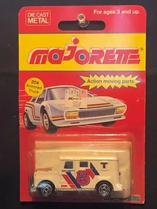 1/64 MAJORETTE VINTAGE #204 ARMORED TRUCK WHITE MOVING PARTS LEFT FACING - Picture 1 of 2