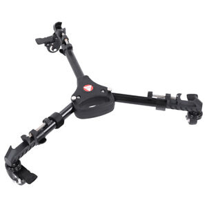  VX-600 Foldable Tripod Dolly 3 Wheels Stand Pulley Base Universal Ca ZZ1