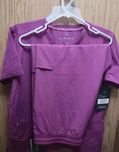 Women's Set Of Scrubaid Scrub Top & Bottoms/Pants Light Purple, Brand New. - Picture 1 of 8