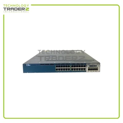 WS-C3560X-24P-L V02 Cisco 3560X 24 Port PoE+ Ethernet Switch W/ 1x C3KX-NM-1G - Image 1 of 2