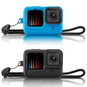 Custodia protettiva in silicone morbido per GoPro Hero 9/10/11/12 - Foto 1 di 20