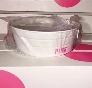 Victoria's Secret PINK LOVE PINK DOG Store Display Prop Tin Bin w Handles NIB - Picture 1 of 8