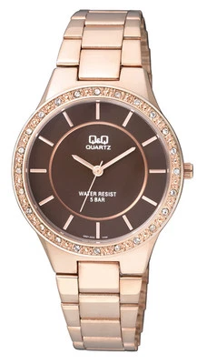 Q&Q by Citizen Q921J002Y Superior Crystal Bezel Rose Gold Tone Women's Watch - Image 1 of 2
