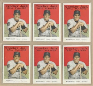 Lot of (6) 2004 Topps Cracker Jack IVAN RODRIGUEZ #224 HOF Marlins FREE SHIP - Picture 1 of 1