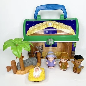 2013 Fisher Price Little People On The Go Nativity With Case *Missing Sheep* - Picture 1 of 5