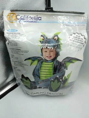 Darling Dragon Azul Animal Lindo Vestir Halloween Bebé Niño Costo Talla 12-18 meses Foto 1 de 3