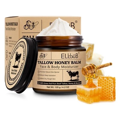 Hautpflege Gesicht Balsam Hautcreme Hautpflegecreme Rindertalg Honig Beef Tallow - Bild 1 von 4