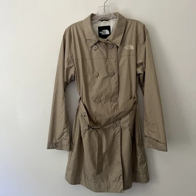 Trench coat The North Face City Rain peito duplo bege pequeno - Imagem 1 de 4