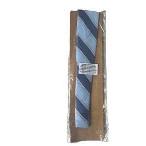 Ryan Seacrest Distinction Men's Neck Tie - Blue Rue Striped - Picture 1 of 2