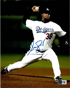 ERIC GAGNE SIGNED AUTOGRAPH 8X10 PHOTO LOS ANGELES DODGERS MLB BECKETT BAS COA - Picture 1 of 1